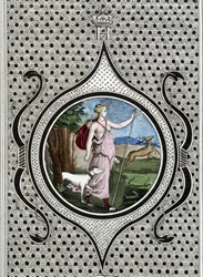 Diane (Artemis) huntress. 19th century engraving