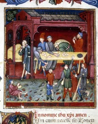 Distribution of Bread and Shoes to Old and Poor (1422)
