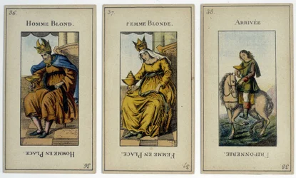 Divinatory tarot cards, early 19th century