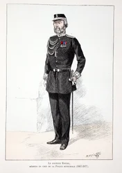 Dr. Roudil, chief medical officer of the municipal police (1867-1877). Illustration from the book 