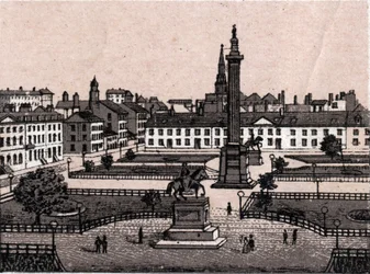 Edinburgh, Scotland: View of George Square in Edinburgh. in “The World Illustrates 168 Views” Undated (late 19th century)