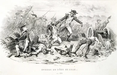 Episode of the Siege of Lille in 1792 - in 