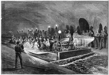Excursion in the sewers of Paris in 1872