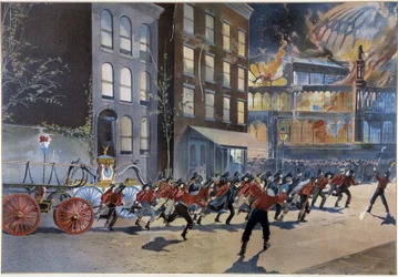 Fire and firefighters in New York