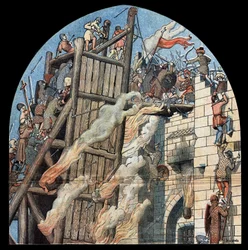 First Crusade: the siege and the capture of Jerusalem by the crusaders led by Godefroy de Bouillon in 1099.