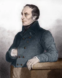 François Guizot (1787 - 1874), French politician and historian - engraving in 