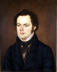 Franz Schubert (1797 - 1828), Portrait Painting Preserved at the Society of Friends of Music, Vienna