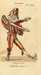 Charles-Francois Mazurier as Polichinello in Polichinelle Vampire