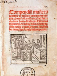 Frontispiece of Compendium musices