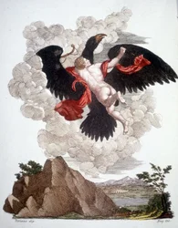 Ganymede Abducted by Jupiter (Zeus) Transformed into an Eagle