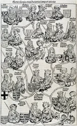 Genealogical tree-chronicles of Nuremberg circa 1593