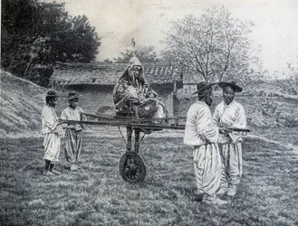 Korean General on a Sedan Chair at an Imperial Audience