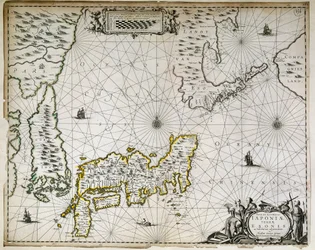 Geographic map of Japan, Korea and South China