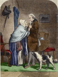 George Washington Greets His Mother Before Leaving