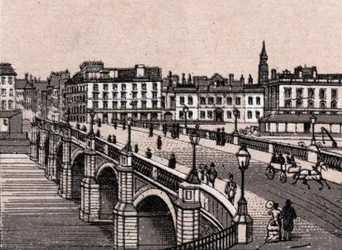 Glasgow, Scotland: view of the Broomielaw Bridge. in 