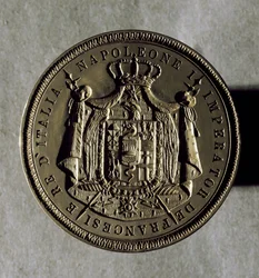 Golden seal of kingdom of Italy at the times of Napoleon I
