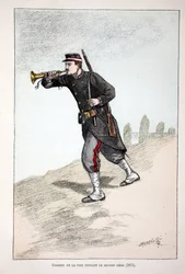 Guardians of the peace during the second siege of the Paris Commune (1871) (illustration from 