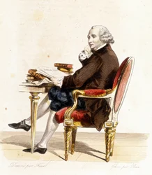 Guillaume Chretien by Lamoignon de Malesherbes (1721-1794). French politician. Engraving from 1838