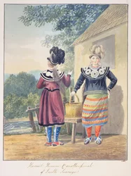 Harriet Huronne & Another Female of Lorette Sauvage, c.1843-50
