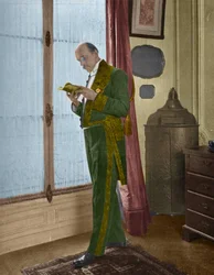Henri de Regnier (1864-1936), French writer at home before going to the academy