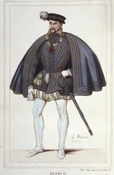 Henry II, King of France (1519 - 1559) (engraving of 1830)