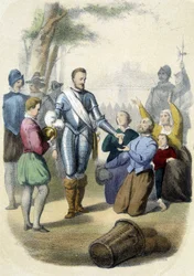Henry IV at the headquarters of Paris in 1594