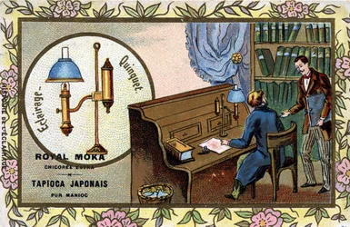 Antoine Quinquet perfects the lamp invented by Ami Argand (1755-1803), Swiss physicist