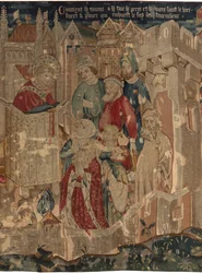 History of Saint Piat and Saint Eleuthère, Scene 3: Saint Piat is sent to Tournai for preaching faith