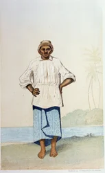 Hoaori of Oceania - in "First swedish circumnavigation" by Skogman Carl Johan Alfred, ed. Stockholm, Adolf Bonnier