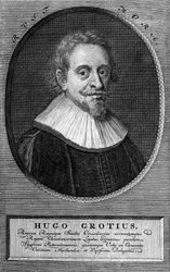 Hugo Grotius (1583-1645) (Huig de Groot), Dutch lawyer and diplomat.