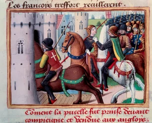 Joan of Arc Prisoner Before Compiegne 24 May 1429