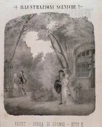 Illustration for the Second Act of Faust