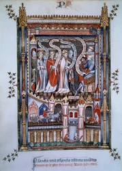 In the Centre of Saint Denis, Facing Governor Fescennius, Charged by the Emperor Diocletian to Execute Saint Denis, a Christian Who Came to Evangelize Paris, He Was Accompanied by Eleuthere, the Priest, and Rustique, the Deacon, Also Martyrs Between 250 an