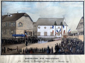 Inauguration of a pentateuch, Jewish festival of Reichshoffen celebrated on 7/11/1857