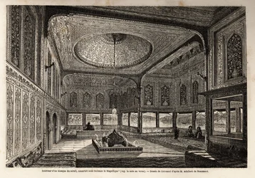 Inside a kiosk of the serail in Constantinople