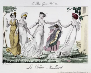 Jeu du Colin-Maillard (Colin Maillard) - in "Le Bon genre", No.14, early 19th century