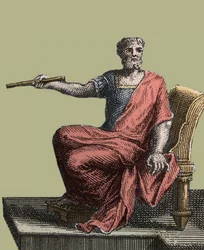 Josiah, King of Judah - engraving from 1811 in 