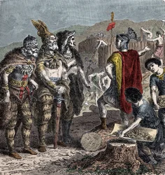 Julian and Frankish Chiefs - Meeting between Emperor Julian and Franco Chiefs
