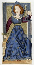 Justice - Facsimile of an illumination