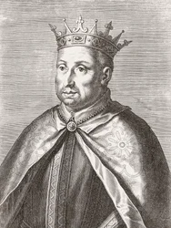 King Afonso II of Portugal. Portrait