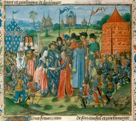 King Charles VI handed over his daughter Isabella of France to Richard II king of England