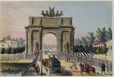 The Triumphal Arch in Saint Petersburg