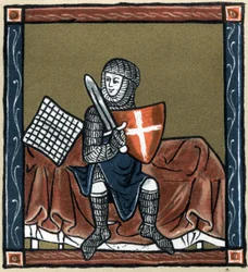 Legend of Arthurian: the Gawain knight on the magical bed. In 