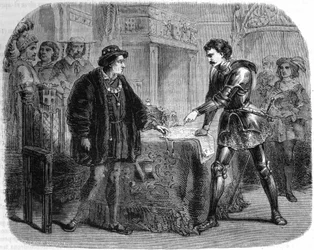 Louis XI and Charles the Bold in Peronne (Italy), October 1468