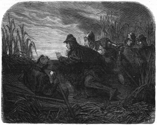 Louis XI pursued by an English ship on the Garonne (1453)