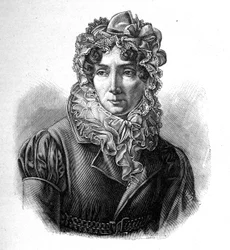 Portrait of Madame de Genlis - Stéphanie Félicité de Genlis (1746-1830), Countess of Genlis, French woman of letters