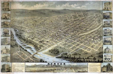 Map of Denver, Colorado