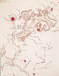 Map of the Austerlitz battle, 2nd December 1805