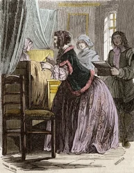 Marquise de Brinvilliers poisoning the patients of the Hotel Dieu in Paris