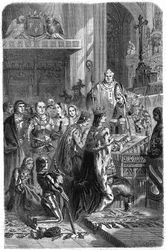 Marriage of Charles VIII, King of France, and Anne of Brittany at the Château de Langeais on December 6